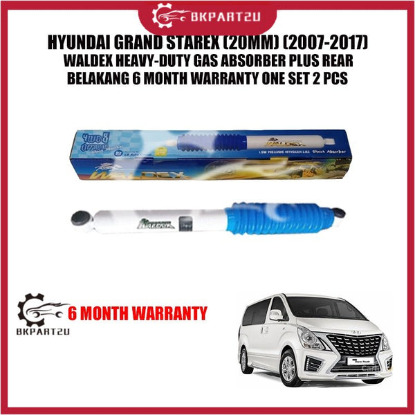 HYUNDAI GRAND STAREX (20MM) (2007-2017) WALDEX HEAVY-DUTY GAS ABSORBER PLUS REAR 6 MONTH WARRANTY ONE SET 2 PCS