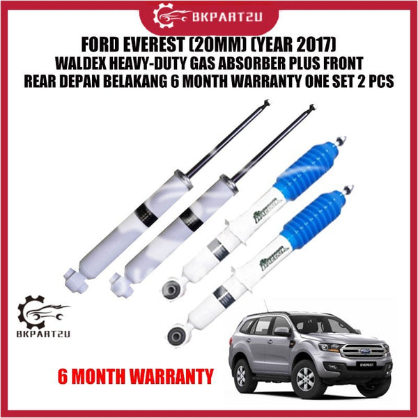 FORD EVEREST (20MM) (YEAR 2017) WALDEX HEAVY-DUTY GAS ABSORBER PLUS FRONT DEPAN BELAKANG 6 MONTH WARRANTY ONE SET 2 PCS