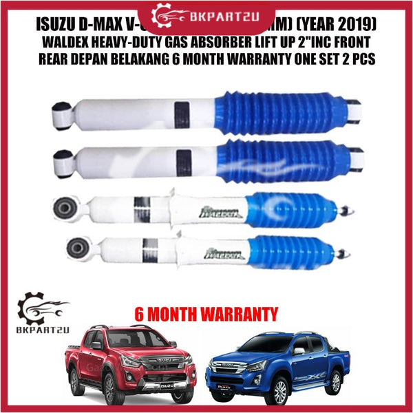 ISUZU D-MAX V-CROSS 1.9 4X4 (20MM) (YEAR 2019) WALDEX HEAVY-DUTY GAS ABSORBER LIFT UP 2"INC FRONT REAR ONE SET 2 PCS