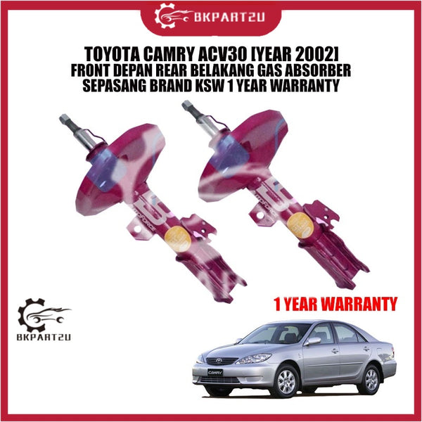 TOYOTA CAMRY ACV30 [YEAR 2002] FRONT DEPAN REAR BELAKANG GAS ABSORBER SEPASANG BRAND KSW 1 YEAR WARRANTY