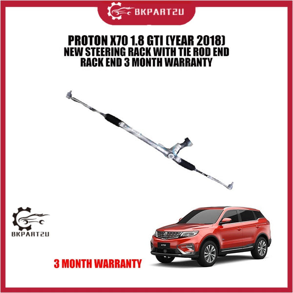 PROTON X70 1.8 GTI (YEAR 2018) NEW STEERING RACK WITH TIE ROD END RACK END 3 MONTH WARRANTY