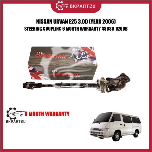 NISSAN URVAN E25 3.0D (YEAR 2006) STEERING COUPLING 6 MONTH WARRANTY 48080-VZ00B