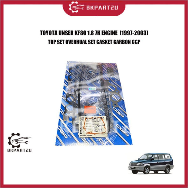 TOYOTA UNSER KF80 1.8 7K ENGINE  (1997-2003) TOP SET OVERHUAL SET GASKET CARBON CGP