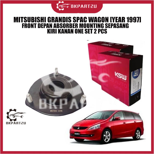 MITSUBISHI GRANDIS SPAC WAGON [YEAR 1997] FRONT DEPAN ABSORBER MOUNTING SEPASANG KIRI KANAN ONE SET 2 PCS