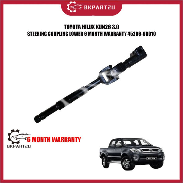 TOYOTA HILUX KUN26 3.0 STEERING COUPLING LOWER 6 MONTH WARRANTY 45206-0K010