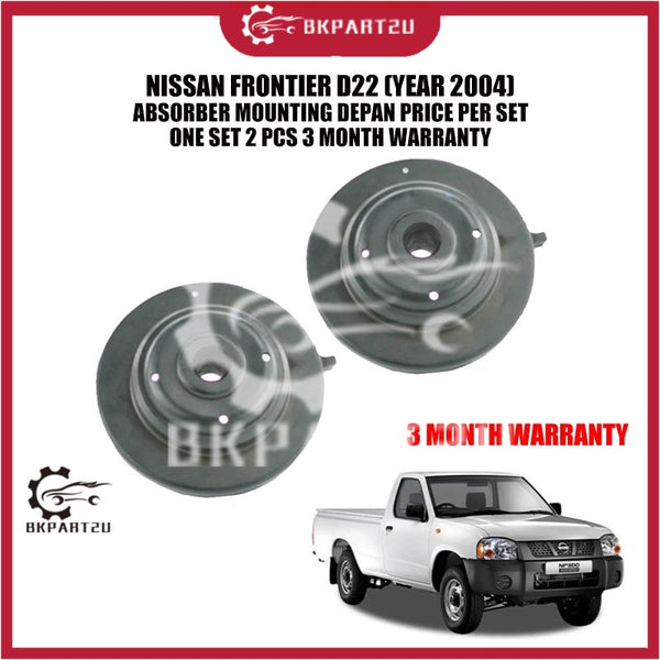NISSAN FRONTIER D22 (YEAR 2004) ABSORBER MOUNTING DEPAN PRICE PER SET ONE SET 2 PCS 3 MONTH WARRANTY