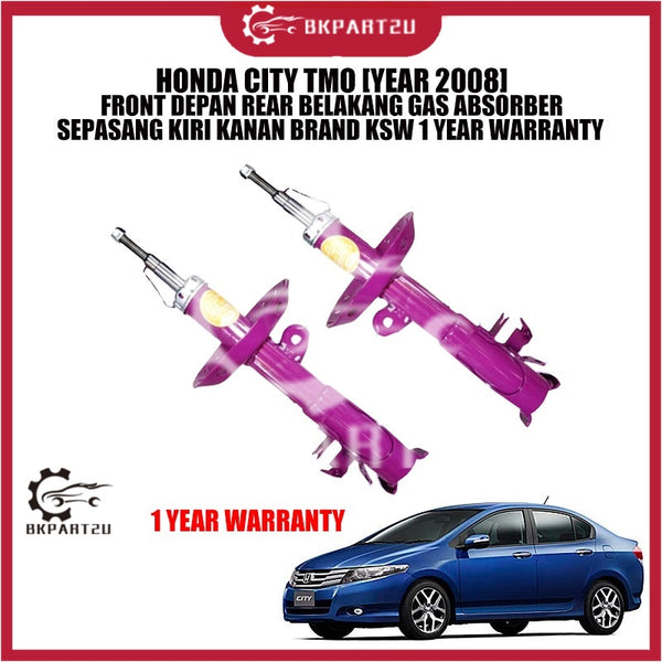 HONDA CITY TMO [YEAR 2008] FRONT DEPAN REAR BELAKANG GAS ABSORBER SEPASANG KIRI KANAN BRAND KSW 1 YEAR WARRANTY
