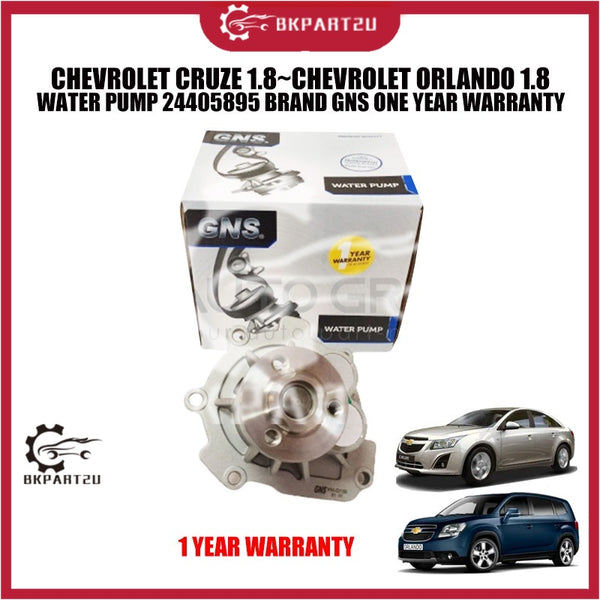 CHEVROLET CRUZE 1.8~CHEVROLET ORLANDO 1.8 WATER PUMP 24405895 BRAND GNS ONE YEAR WARRANTY