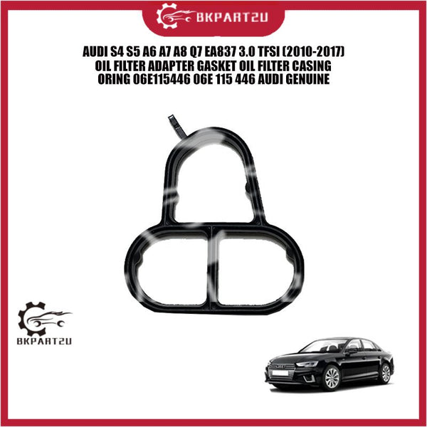 AUDI S4 S5 A6 A7 A8 Q7 EA837 3.0 TFSI 2010-2017 OIL FILTER ADAPTER GASKET OIL FILTER ORING 06E115446