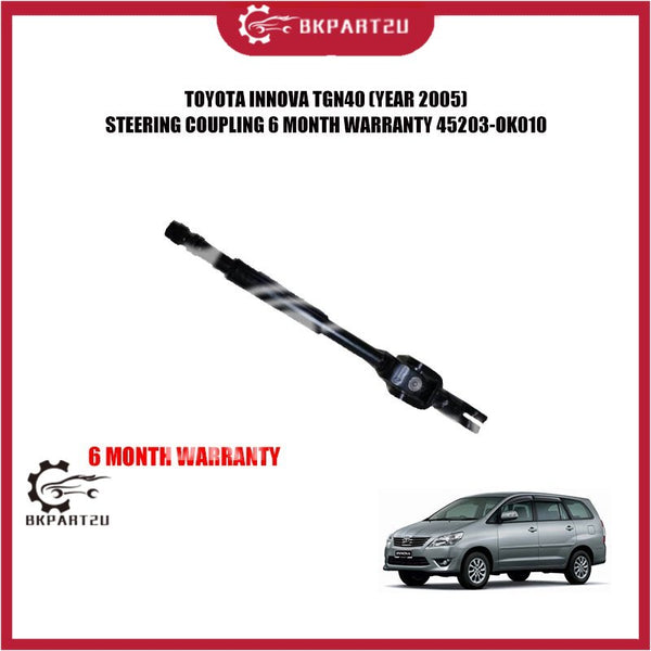 TOYOTA INNOVA TGN40 (YEAR 2005) STEERING COUPLING 6 MONTH WARRANTY 45203-OK010