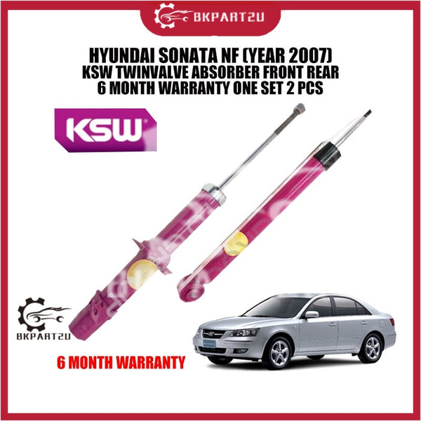 HYUNDAI SONATA NF (YEAR 2007) KSW ABSORBER FRONT REAR 6 MONTH WARRANTY ONE SET 2 PCS