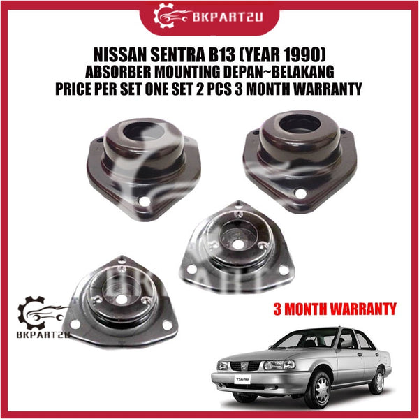 NISSAN SENTRA B13 (YEAR 1990) ABSORBER MOUNTING DEPAN~BELAKANG PRICE PER SET ONE SET 2 PCS 3 MONTH WARRANTY