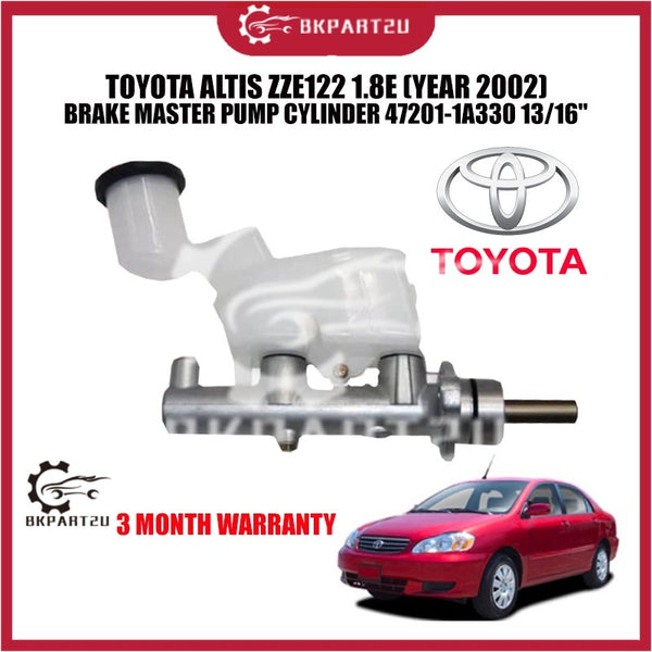 TOYOTA ALTIS ZZE122 1.8E (YEAR 2002) BRAKE MASTER PUMP CYLINDER 47201-1A330 13/16"