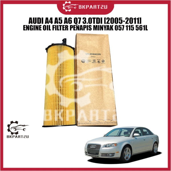 AUDI A4 A5 A6 Q7 3.0TDI [2005-2011] ENGINE OIL FILTER PENAPIS MINYAK 057 115 561L