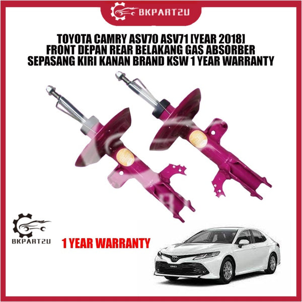 TOYOTA CAMRY ASV70 ASV71 [YEAR 2018]FRONT DEPAN REAR BELAKANG GAS ABSORBER SEPASANG KIRI KANAN BRAND KSW 1 YEAR WARRANTY