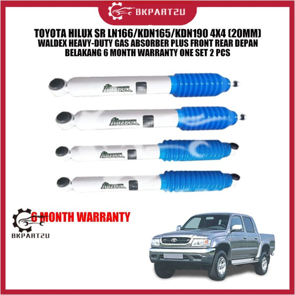 TOYOTA HILUX SR LN166/KDN165/KDN190 4X4 (20MM)WALDEX HEAVY-DUTY GAS ABSORBER PLUS FRONT REAR 6 MONTH WARRANTY 1 SET 2PS