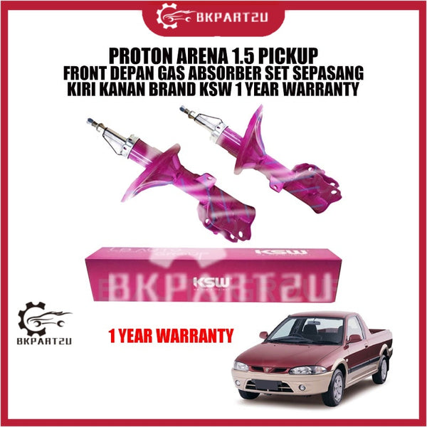 PROTON ARENA 1.5 PICKUP FRONT DEPAN GAS ABSORBER SEPASANG KIRI KANAN BRAND KSW 1 YEAR WARRANTY