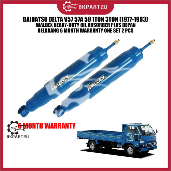 DAIHATSU DELTA V57 57A 58 1TON 3TON (1977-1983) WALDEX HEAVY-DUTY OIL ABSORBER PLUS DEPAN BELAKANG 6 MONTH WARRANTY