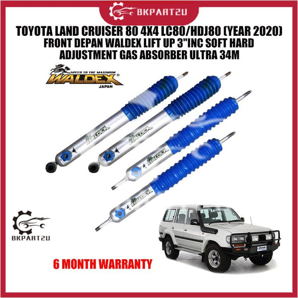 TOYOTA LAND CRUISER 80 4X4 LC80(YEAR 2020) FRONT DEPAN WALDEX LIFT UP 3"INCH SOFT HARD ADJUSTMENT GAS ABSORBER ULTRA 34M