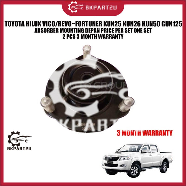 TOYOTA HILUX VIGO/REVO~FORTUNER KUN25 KUN26 KUN50 GUN125 ABSORBER MOUNTING DEPAN PRICE PER SET ONE SET 2 PCS