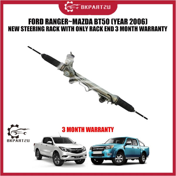 FORD RANGER~MAZDA BT50 (YEAR 2006) NEW STEERING RACK WITH ONLY RACK END 3 MONTH WARRANTY