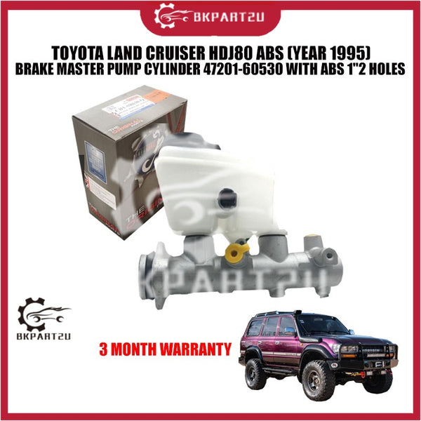 TOYOTA LAND CRUISER HDJ80 ABS (YEAR 1995) BRAKE MASTER PUMP CYLINDER 47201-60530 WITH ABS 1"2 HOLES