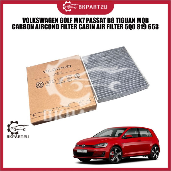 VOLKSWAGEN GOLF MK7 PASSAT B8 TIGUAN MQB CARBON AIRCOND FILTER CABIN AIR FILTER 5Q0 819 653