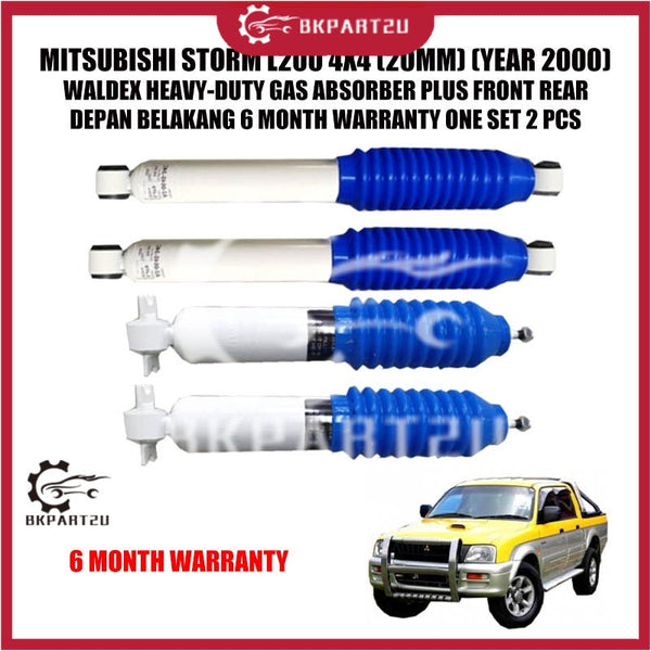 MITSUBISHI STORM L200 4X4 (20MM) (YEAR 2000) WALDEX HEAVY-DUTY GAS ABSORBER PLUS FRONT REAR DEPAN BELAKANG 1 SET 2 PCS
