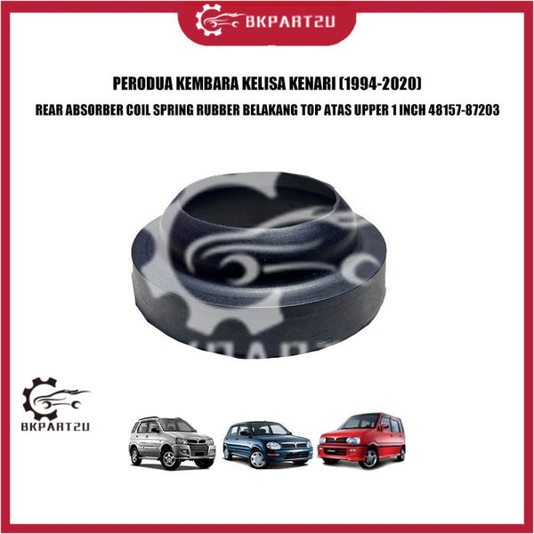 PERODUA KEMBARA KELISA KENARI (1994-2020) REAR ABSORBER COIL SPRING RUBBER BELAKANG TOP ATAS UPPER 1 INCH 48157-87203