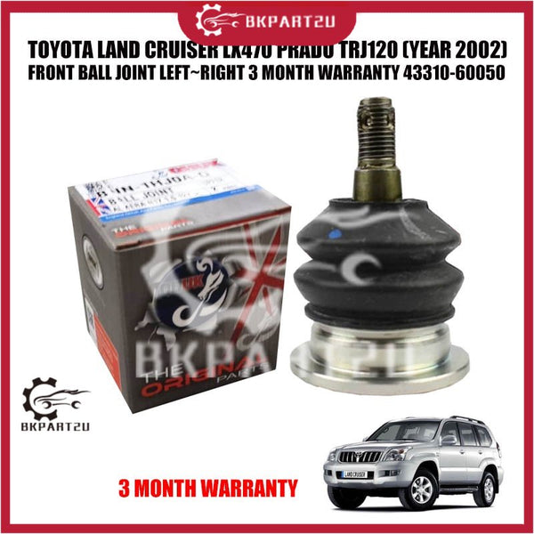 TOYOTA LAND CRUISER LX470 PRADO TRJ120 (YEAR 2002) FRONT BALL JOINT LEFT~RIGHT 3 MONTH WARRANTY 43310-60050