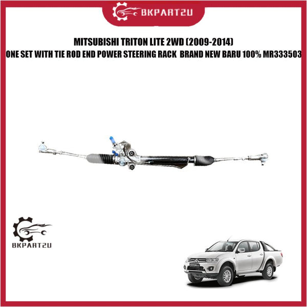 MITSUBISHI TRITON LITE 2WD (2009-2014)ONE SET WITH TIE ROD END POWER STEERING RACK  BRAND NEW BARU 100% MR333503