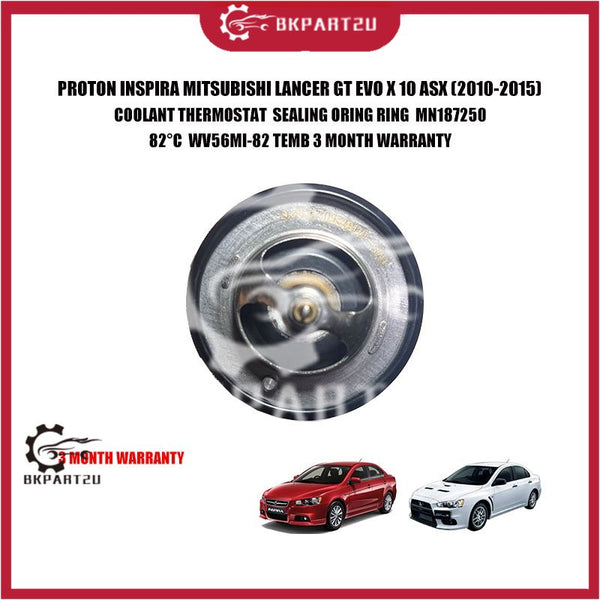 PROTON INSPIRA MITSUBISHI LANCER GT EVO X 10 ASX (2010-2015)COOLANT THERMOSTAT  SEALING ORING RING  MN187250  82°C
