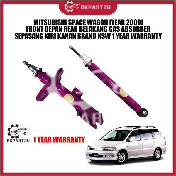 MITSUBISHI SPACE WAGON [YEAR 2000] FRONT DEPAN REAR BELAKANG GAS ABSORBER SEPASANG KIRI KANAN BRAND KSW 1 YEAR WARRANTY