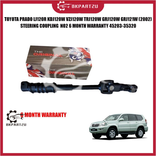 TOYOTA PRADO LJ120R KDJ120W VZJ120W TRJ120W GRJ120W GRJ121W (2002) STEERING COUPLING  NO2 6 MONTH WARRANTY 45203-35320