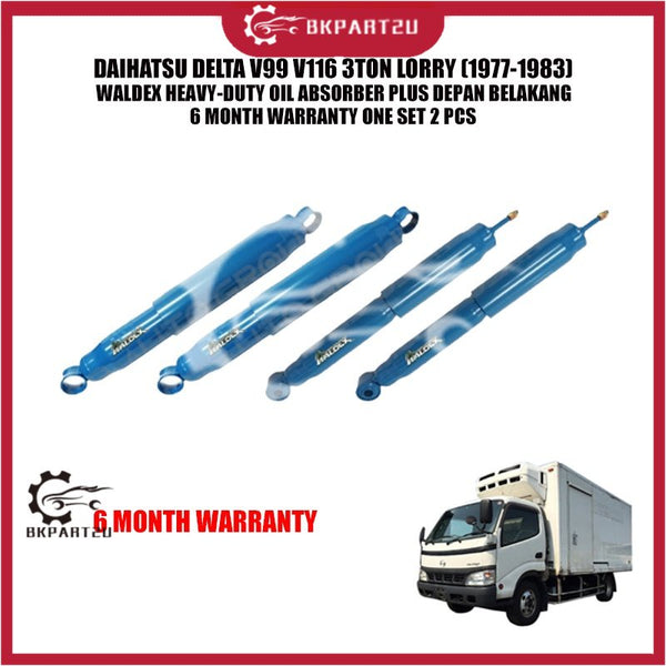 DAIHATSU DELTA V99 V116 3TON LORRY (1977-1983) WALDEX HEAVY-DUTY OIL ABSORBER PLUS DEPAN BELAKANG ONE SET 2 PCS