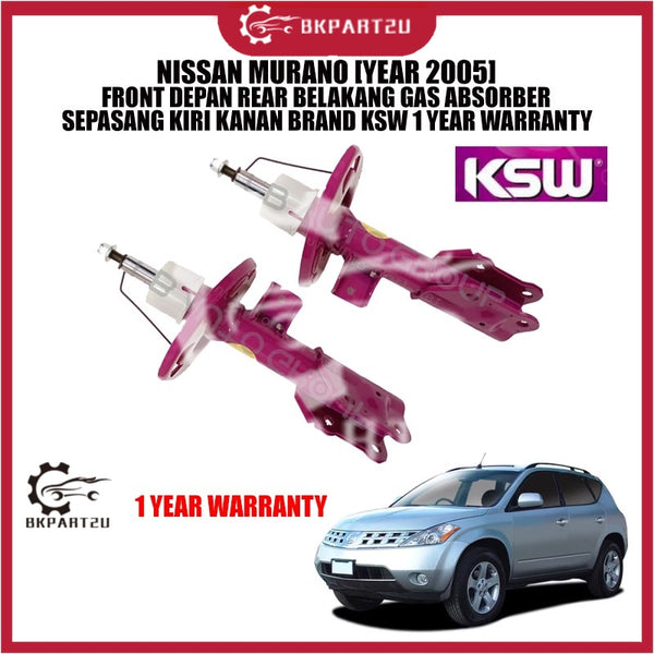 NISSAN MURANO [YEAR 2005] FRONT DEPAN REAR BELAKANG GAS ABSORBER SEPASANG BRAND KSW 1 YEAR WARRANTY