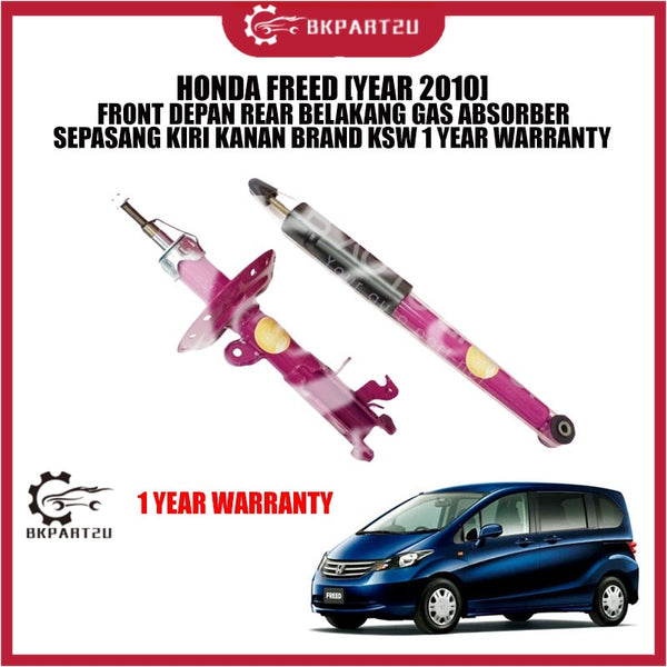HONDA FREED [YEAR 2010] FRONT DEPAN REAR BELAKANG GAS ABSORBER SEPASANG KIRI KANAN BRAND KSW 1 YEAR WARRANTY