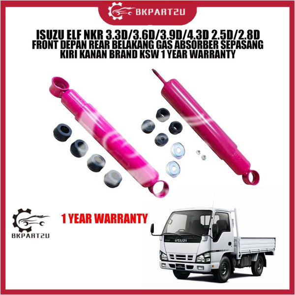 ISUZU ELF NKR 3.3D/3.6D/3.9D/4.3D 2.5D/2.8D FRONT DEPAN REAR BELAKANG GAS ABSORBER SEPASANG KIRI KANAN BRAND KSW