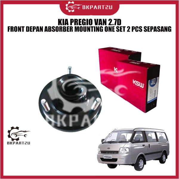 KIA PREGIO VAN 2.7D FRONT DEPAN ABSORBER MOUNTING ONE SET 2 PCS SEPASANG