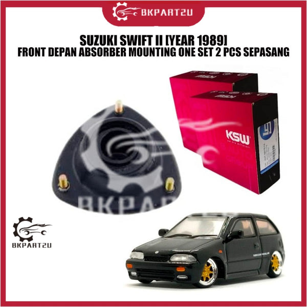 SUZUKI SWIFT II [YEAR 1989] FRONT DEPAN ABSORBER MOUNTING ONE SET 2 PCS SEPASANG