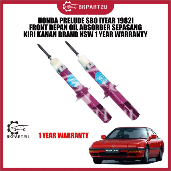 HONDA PRELUDE SBO [YEAR 1982] FRONT DEPAN OIL ABSORBER SEPASANG KIRI KANAN BRAND KSW 1 YEAR WARRANTY