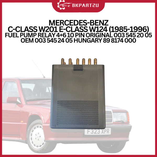 MERCEDES-BENZ C-CLASS W201 E-CLASS W124 (1985-1996) FUEL PUMP RELAY 4+6 10 PIN 0035452005 89 8174 000 HUNGARY