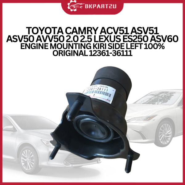TOYOTA CAMRY ACV51 ASV51 ASV50 AVV50 2.0 2.5 LEXUS ES250 ASV60 ENGINE MOUNTING KIRI SIDE LEFT 100% ORIGINAL 12361-36111