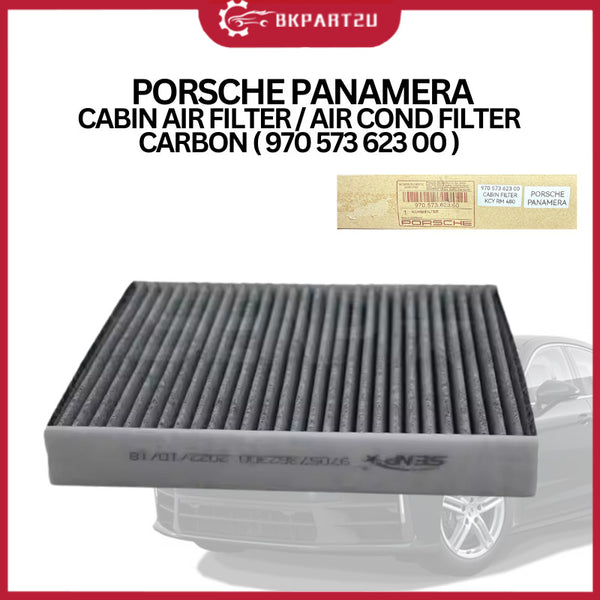 PORSCHE PANAMERA CABIN AIR FILTER / AIR COND FILTER CARBON ( 970 573 623 00 )