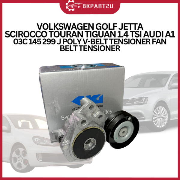 VOLKSWAGEN GOLF JETTA SCIROCCO TOURAN TIGUAN 1.4 TSI AUDI A1 03C 145 299 J POLY V-BELT TENSIONER FAN BELT TENSIONER