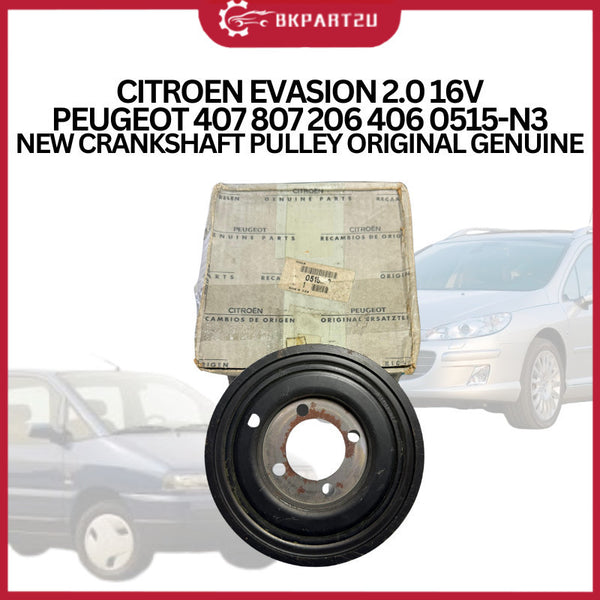 CITROEN EVASION 2.0 16V PEUGEOT 407 807 206 406 0515-N3 NEW CRANKSHAFT PULLEY ORIGINAL GENUINE