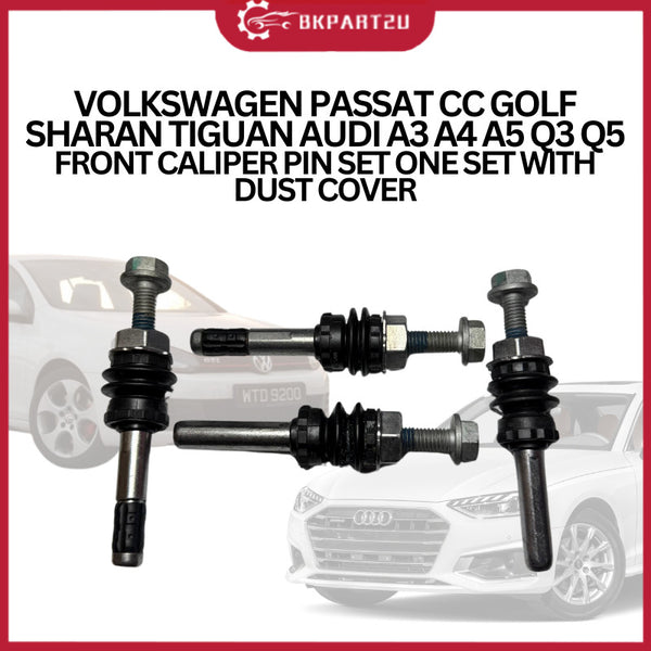 VOLKSWAGEN PASSAT CC GOLF SHARAN TIGUAN AUDI A3 A4 A5 Q3 Q5 FRONT CALIPER PIN SET ONE SET WITH DUST COVER
