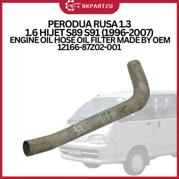 PERODUA RUSA 1.3 1.6 HIJET S89 S91 (1996-2007) ENGINE OIL HOSE OIL FILTER OEM 12166-87Z02-001