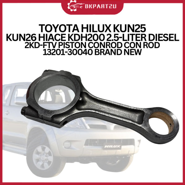 TOYOTA HILUX KUN25 KUN26 HIACE KDH200 2.5-LITER DIESEL 2KD-FTV PISTON CONROD CON ROD 13201-30040 BRAND NEW