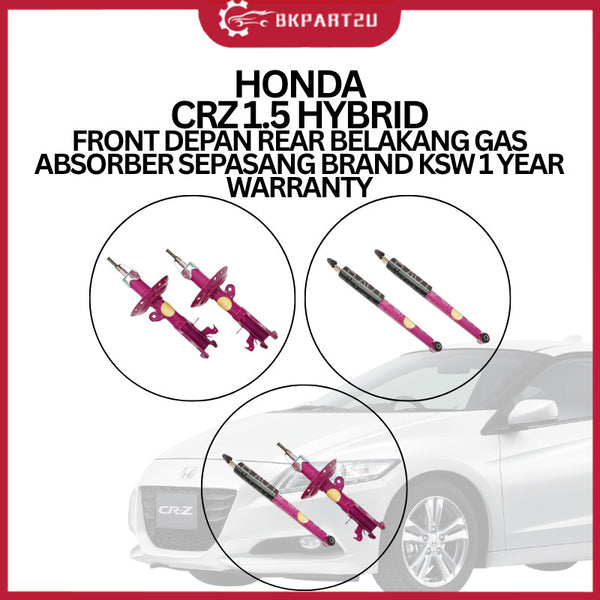 HONDA CRZ 1.5 HYBRID FRONT DEPAN REAR BELAKANG GAS ABSORBER SEPASANG BRAND KSW 1 YEAR WARRANTY